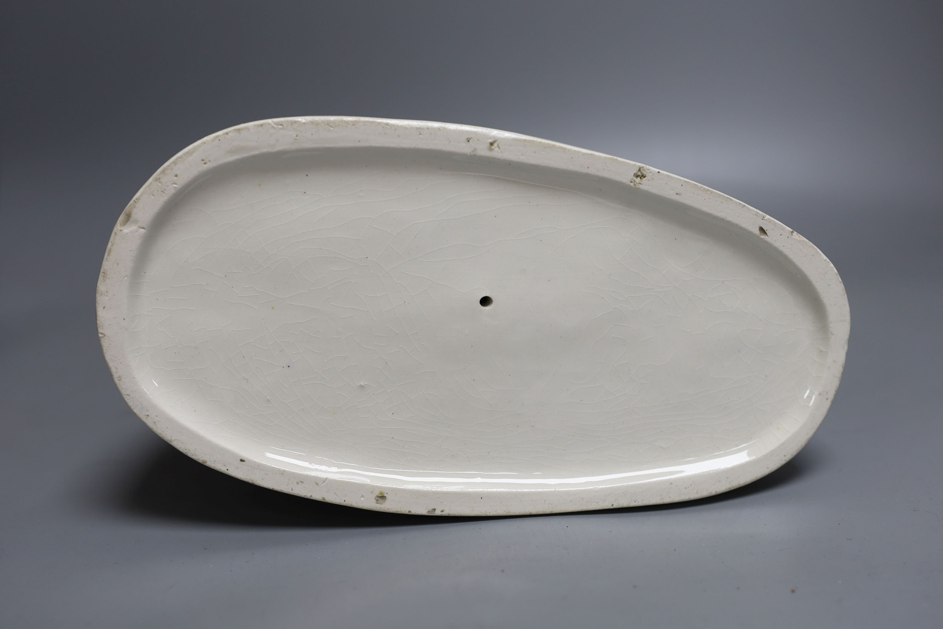 A Staffordshire portrait group of a couple possibly Victoria and Albert. 37cm